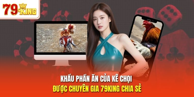 Khẩu phần ăn của kê chọi được chuyên gia 79King chia sẻ