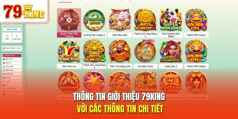 Thông tin giới thiệu 79King với các thông tin chi tiết
